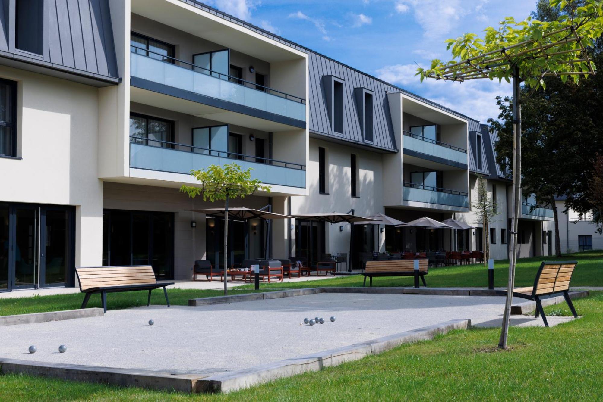 Les Boreales - Appart'Hotel & Restaurant Villers-sur-Mer Exterior foto